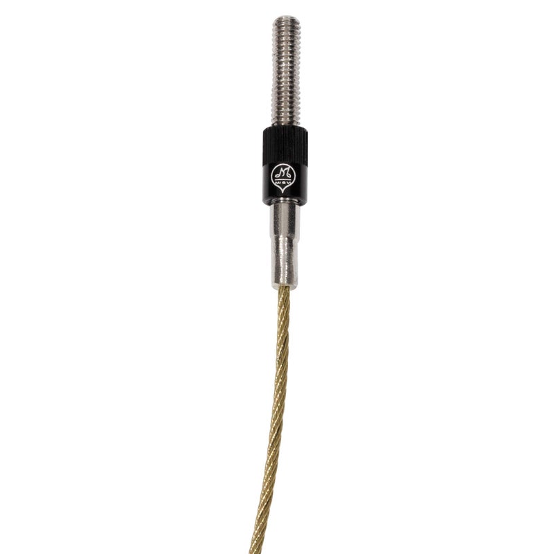Mivi MI&VI Titanium Alloy Cello Tail Gut/Tailgut Non-slip Tailpiece with Wire Adjuster, Strand Connecters & Screw Replacements for 4/4 & 3/4 Size Cellos - Image 2